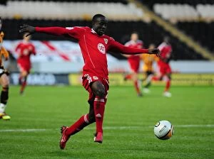 Images Dated 18th December 2010: Adomah in Action: Championship Showdown between Hull City and Bristol City (18/12/2010)