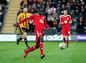 Hull City v Bristol City Collection: Adomah in Action: Hull City vs. Bristol City Championship Clash (18/12/2010)