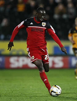 Images Dated 19th April 2013: Adomah in Action: Hull City vs. Bristol City Championship Clash (19/04/2013)