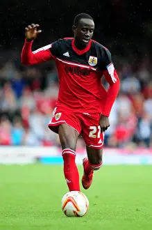 Framed Print : Adomah in Action: Thrilling Championship Clash Between Bristol City and Cardiff City at Ashton Gate, 2012 Framed Print : Adomah in Action: Thrilling Championship Clash Between Bristol City and Cardiff City at Ashton Gate, 2012