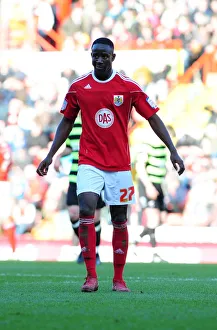 Bristol City V Scunthorpe United Prints: Adomah Shines: Bristol City vs Scunthorpe United, Championship Football Match, 2010