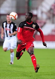Images Dated 1st August 2012: Adomah Shines in Pre-Season Friendly: Bristol City vs. Dunfermline, 2012