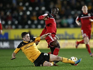 Images Dated 19th April 2013: Adomah vs Brady: Intense Championship Clash between Hull and Bristol City, 2013