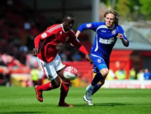Bristol City V Ipswich Town Prints: Adomah vs Bullard