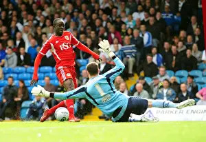 Leeds United V Bristol City Prints: Adomah vs. Lonergan: Thrilling Save at Elland Road - Leeds United vs