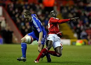 Bristol City V Middlesbrough Prints: Adomah vs. Taylor: Battling for Championship Supremacy - Bristol City vs