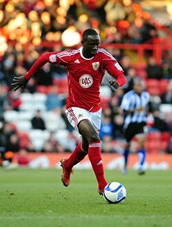 Bristol City v Sheffield Wednesday Collection: Adomah's Ashton Gate: Bristol City vs Sheffield Wednesday FA Cup Clash (08/01/2011)