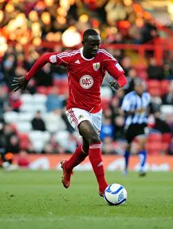 Bristol City V Sheffield Wednesday Prints: Adomah's Ashton Gate: Bristol City vs Sheffield Wednesday FA Cup Clash (08/01/2011)
