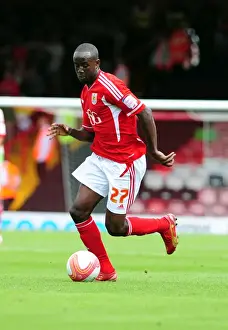 Bristol City V Ipswich Town Prints: Adomah's Determination: Bristol City vs Ipswich Town