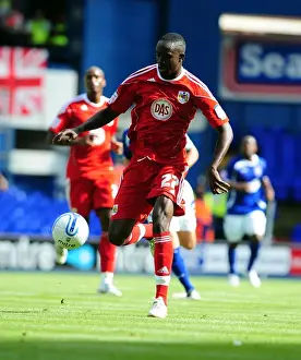 Ipswich Town V Bristol City Prints: Adomah's Determination: Ipswich v Bristol City Championship Clash (28/08/2010)