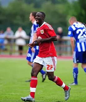 IFK Gothenburg V Bristol City Prints: Adomah's Euphoric Goal Celebration: IFK Gothenburg vs. Bristol City