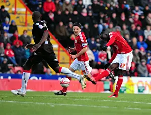 Bristol City V Sheffield Utd Prints: Adomah's Long-Range Threat: Bristol City vs Sheffield United, Championship 2010