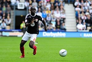 Images Dated 30th April 2011: Adomah's Pride Park Performance: Derby County vs. Bristol City (Championship, 30/04/2011)