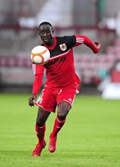 Images Dated 1st August 2012: Adomah's Radiance: Bristol City's Pre-Season Victory over Dunfermline