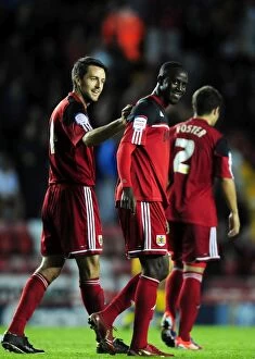 Bristol City v Crystal Palace Collection: Adomah's Thrilling Goal: Bristol City vs Crystal Palace, Championship 2012