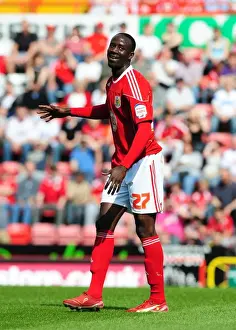Bristol City V Ipswich Town Prints: Adomah's Thrilling Performance: Bristol City vs Ipswich Town, Championship 2011