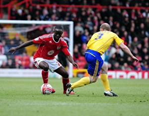 Bristol City V Derby County Prints: Adomah's Winning Moment: Bristol City vs. Derby County, Championship 2010