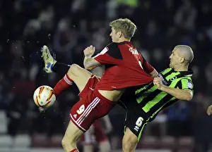 Aerial Clash: Jon Stead vs Adam El-Abd - Bristol City vs Brighton & Hove Albion
