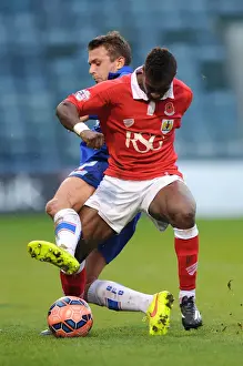Gillingham V Bristol City Prints: Agard vs Loft: Intense Battle at Priestfield Stadium - FA Cup Round One