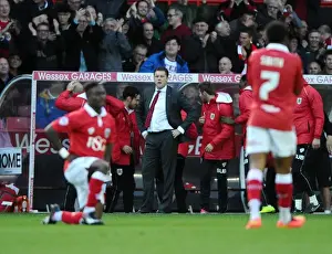 Bristol City V Oldham Prints: Agard's Dramatic Long-Range Strike: A Heart-stopping Moment for Bristol City and Manager Cotterill
