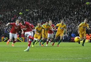Bristol City V Yeovil Town Prints: Agard's Penalty Denied: Bristol City vs Yeovil Town, 2014 - Jed Steer's Save