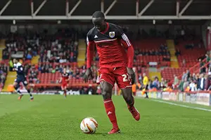 Town Prints: Albert Adomah in Action: Bristol City vs Huddersfield Town, npower Championship 2013