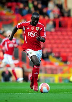 Bristol City V Burnley Prints: Albert Adomah in Championship Action: Bristol City vs Burnley