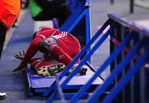 Reading V Bristol City Prints: Albert Adomah's Dramatic Tumble at Reading's Madejski Stadium - Bristol City FC