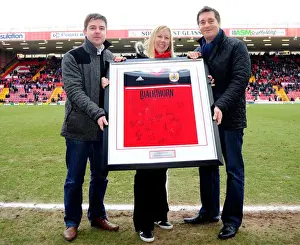 Bristol City V Barnsley Prints: Amy Kington Receives Signed Bristol City Shirt after Barnsley Match, 23/02/2013