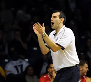 Worcester Wolves V Bristol Flyers BBL Cup Prints: Andreas Kapoulas Guides Bristol Flyers in BBL Cup Match against Worcester Wolves