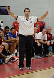 Images Dated 8th November 2014: Andreas Kapoulas Guides Bristol Flyers in Intense BBL Basketball Clash Against Sheffield Sharks