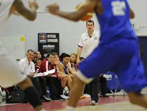 Bristol Flyers V Plymouth Raiders Prints: Andreas Kapoulas Leads the Charge: Intense Basketball Action at SGS Wise Campus - Flyers vs