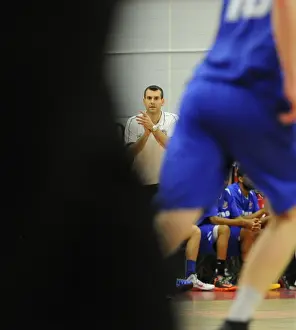 Andreas Kapoulas Leads the Charge: Intense Bristol Flyers vs. Newcastle Eagles Basketball Clash
