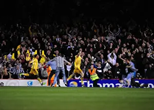 Bristol City V Newcastle Utd Prints: Andrew Carroll's Thrilling Goal Celebration: Bristol City vs