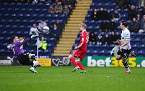 Preston V Bristol City Prints: Andy Keogh Scores First Goal: Preston North End vs