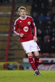 Images Dated 1st February 2011: Andy Keogh's Thrilling Performance: Bristol City vs Swansea City, 2011 Championship Football Match