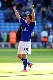 Leicester City V Bristol City Prints: Anthony Knockaert's Triumph: Leicester City's Championship Win over Bristol City