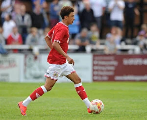Images Dated 10th July 2015: Ash Harper of Bristol City in Action at Twerton Park (July 10, 2015)