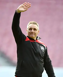 Bristol City V Huddersfield Town Prints: Assistant Coach John Pemberton in Action at Ashton Gate Stadium: Bristol City vs Huddersfield Town