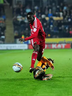Hull City V Bristol City Prints: Avoiding the Tackle