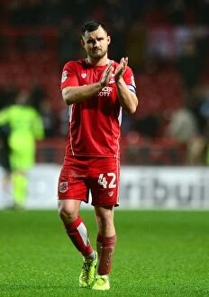 Images Dated 22nd February 2017: Bailey Wright in Action: Bristol City vs Fulham, Ashton Gate, 2017