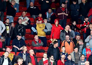 Barnsley V Bristol City Prints: Barnsley vs. Bristol City: Passionate Fans at Oakwell Stadium