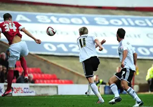 Barnsley V Bristol City Prints: Barnsley's John Stones Blocks Martyn Woolford's Goal