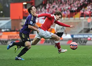 Bristol City V West Ham Prints: A Battle for the Ball: Freeman vs Noble - Bristol City vs West Ham United