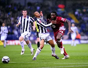 West Brom V Bristol City Prints: Battle on the Field: West Brom vs. Bristol City - A Football Rivalry (Season 09-10)