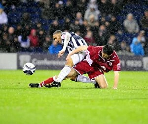 Images Dated 21st November 2009: Battle of the Fields: West Brom vs. Bristol City (Season 09-10)