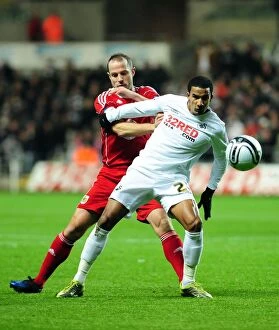 Images Dated 10th November 2010: Battling for Championship Glory: Carey vs. Sinclair - Swansea City vs. Bristol City (10/11/2010)