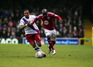 Bristol City V Crystal Palace Prints: Battling for Championship Glory: Jamal Campbell-Ryce vs