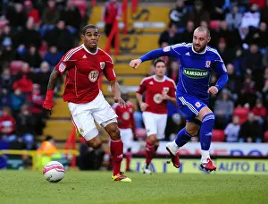 Bristol City V Middlesbrough Prints: Battling for Championship Supremacy: Marvin Elliott vs. Kris Boyd (15/01/2011)