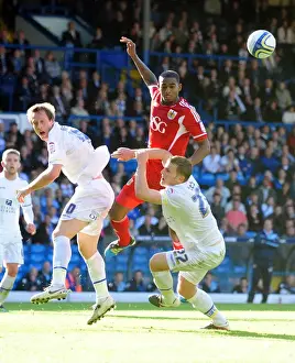 Leeds United V Bristol City Prints: Battling for Control: Elliott vs